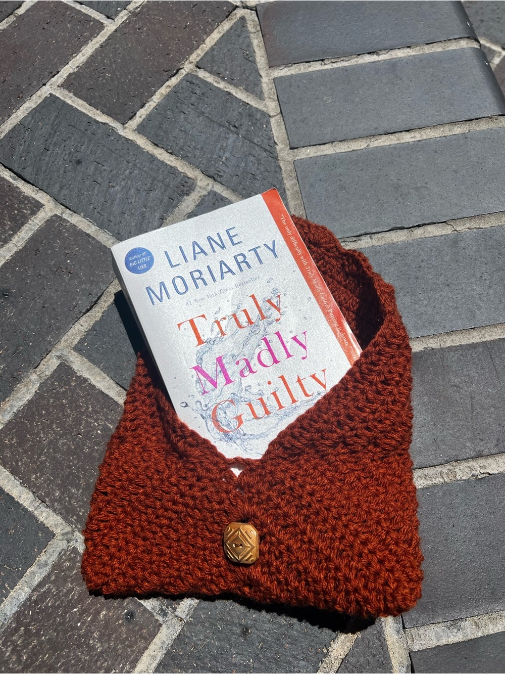 Hand Crocheted Custom Book Cover Book Sleeve for Traveling and Storage - Picture 2 of 16